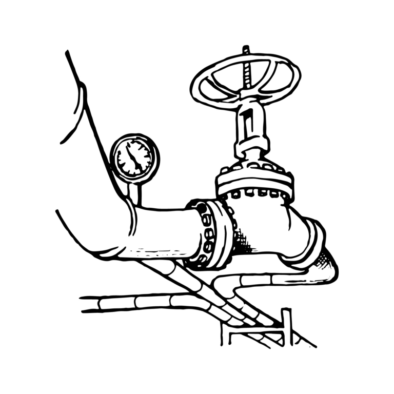 hand drawn image of pipes